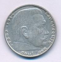 Német Harmadik Birodalom 1937D 2M Ag "Hindenburg" T:XF
German Third Reich 1937D 2 Mark Ag...