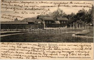 1904 Palics, Palic; részlet, fürdő. Heumann Mór kiadása / view, spa