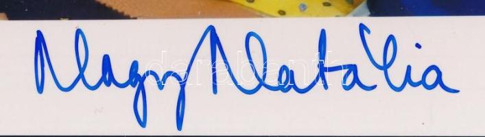 Nagy Natália humorista dedikálásával ellátott fotó 15x18 cm