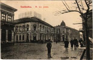 1910 Szabadka, Subotica; M. kir. posta. Vig Zsigmond / post office (EK)