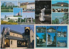 50 db MODERN megíratlan magyarországi város képeslap / 50 unused Hungarian town postcards