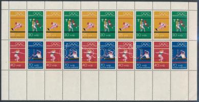 Német olimpiai kiadások, köztük nagy füzetív-összefüggés