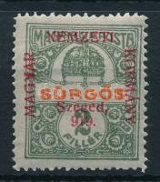 Szeged 1919 Sürgős "919" lemezhibával, Bodor vizsgálójellel