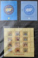 10 promóciós teljes ív, blokkok, emlékívek, emléklapok stb. maradvány tétel