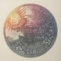 Egresi Zsuzsa (1954-2025): Horoszkóp: Bika hava, 1984. Színes rézkarc, papír. Jelzett. Számozott (32...