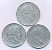 1947. 5Ft Ag "Kossuth" (3x) T:F patina
Adamo F8.1