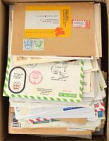 500-600 db német, osztrák és egyéb külföldi FDC, alkalmi és köznapi küldemény. Érdekes, szép anyag