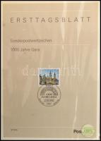 4 db luxus minőségű levélberakó sötétkék gyűrűs borítóval, tokkal (bennük német ETB gyűjteményrész)
