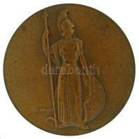 Madarassy Walter (1909-1994) 1957. "Partheon a Klasszikus Műveltség Barátainak Egyesülete" kétoldalas, öntött, bronz emlékérem (51mm) T:XF patina
