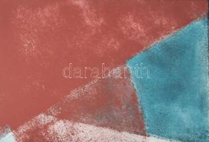 Faragó Ágnes (1951-): Rétegek 3. Akril, vászon, jelzett a hátoldalán. 59,5x59,5 cm