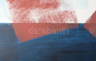 Faragó Ágnes (1951-): Rétegek 3. Akril, vászon, jelzett a hátoldalán. 59,5x59,5 cm