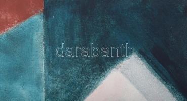 Faragó Ágnes (1951-): Rétegek 3. Akril, vászon, jelzett a hátoldalán. 59,5x59,5 cm