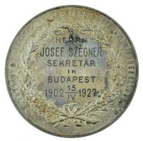 Ausztria 1927. "Donau Allgemeine Versicherungs-Aktien-Gesellschaft in Wien / In Dankbarer Anerk...