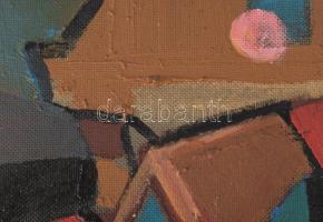 Faragó Ágnes (1951-): Városkép, 2019. Akril, farost, jelzett a hátoldalán. 75x31 cm