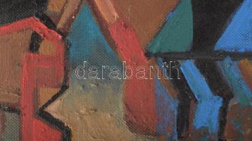 Faragó Ágnes (1951-): Városkép, 2019. Akril, farost, jelzett a hátoldalán. 75x31 cm