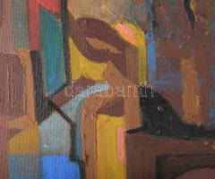 Faragó Ágnes (1951-): Városkép, 2019. Akril, farost, jelzett a hátoldalán. 75x31 cm