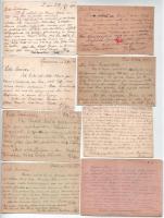 8 db RÉGI első és második világháborús orosz-magyar hadifogoly levelezőlap, vegyes minőségben / 8 pr...