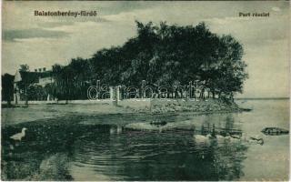 1924 Balatonberény, Balaton part részlet (EK)
