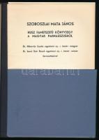 Szoboszlai Mata János: Husz fametszetű könyvjegy a magyar parnasszusról. Bp., 1982, Petőfi Irodalmi ...