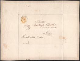 1867 1864-es 2kr halotti értesítőn, "TYRN(AU)" (Nagyszombat)