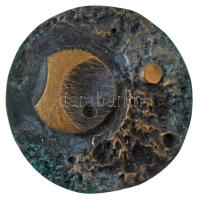 DN "Telihold" bronz, egyoldalas, öntött emlékérme Szign.:ZT (90mm) T: AU patina