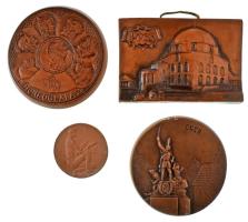 Vegyes 24db-os kerámia plakett tétel kartondobozban, többek között Pécs, Eger, Sopron híres épületei T:vegyes