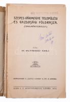 Dr. Haltenberger Mihály: Szepes-Vármegye települési és gazdasági földrajza (Tanulmánytervezet). Külö...