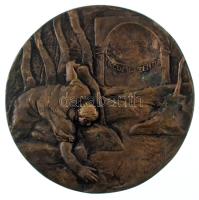 DN "JACOMO TENTOR" kétoldalas, öntött, bronz emlékérme (127mm) T: AU patina ND "JACOMO TENTOR" double-sided, cast, bronze commemorative medal (127mm) T: AU patina