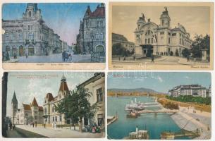 21 db RÉGI magyarországi város képeslap vegyes minőségben / 21 pre-1945 Hungarian town postcards in mixed quality