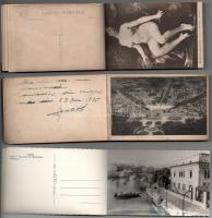 5 db RÉGI külföldi város képeslapfüzet: Luxembourg, Buchenwald, Versailles, Alger, Zürich / 5 pre-19...