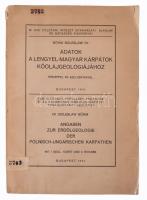 Dr. Böhm Boleslaw: Adatok a lengyel-magyar Kárpátok kőolajgeológiájához. Térképpel és szelvényekkel. Bp., 1914, M. Kir. Földtani Intézet. 34 p. + 1 kihajtható térképmelléklet. Kiadói sérült papírkötés, volt könyvtári példány.