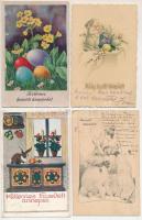 8 db RÉGI húsvéti üdvözlő képeslap / 8 pre-1945 Easter greeting postcards