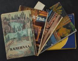 15 db MODERN művészeti témájú képeslapfüzet / 15 modern art postcard booklets