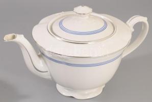 Drasche teás készlet, kék csíkos, jelzett, hibátlan, hiányokkal