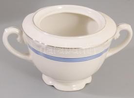 Drasche teás készlet, kék csíkos, jelzett, hibátlan, hiányokkal