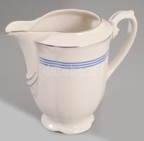 Drasche teás készlet, kék csíkos, jelzett, hibátlan, hiányokkal