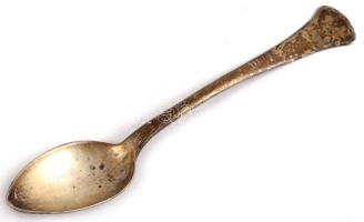 Ezüst (Ag) teás kanál, jelzett, mesterjegyes, h: 15 cm, nettó 23g