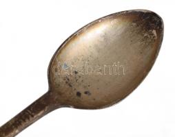 Ezüst (Ag) teás kanál, jelzett, mesterjegyes, h: 15 cm, nettó 23g