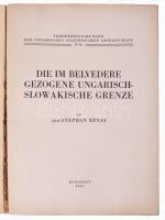 Die im Belvedere gezogene ungarisch-slowakische Grenze von Stephan Révay. [A Belvederében meghúzott ...