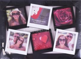 Fotókeret összeállítás falra, új állapotban, bontatlan. 44x34 cm