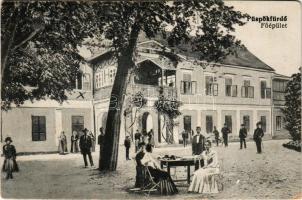 1917 Püspökfürdő, Szentlászlófürdő, Baile 1 Mai, Episcopiei (Nagyvárad, Oradea); Fő épület. Rutther és Füzy árúház kiadása / spa (EK)