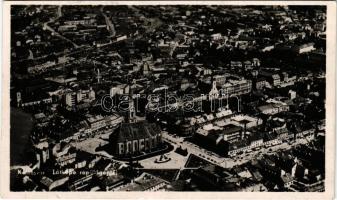 1941 Kolozsvár, Cluj; látkép repülőgépről, légi felvétel / aerial view