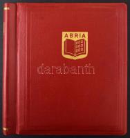 Piros Abria rugós albumborító 16 osztott fehér lappal