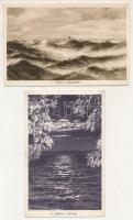 Balaton - 5 db régi képeslap / 5 pre-1945 postcards