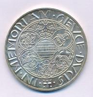 Peternák Gusztáv (1928-2003) 1988. "In Memoriam Gevce Ducis / Hungarie Strigonium Metropolis (Esztergom)" jelzett Ag MÉE emlékérem (25,10g/0.800/42,5mm) T:UNC patina