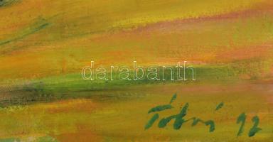 Tábori József (1928-2001): Tiszapart, Mártély. Olaj, vászon. Jelzett. Fakeretben, 60x73 cm