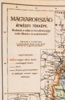 4 db nagyméretű Magyarország térképe reprintje, 48×66 cm