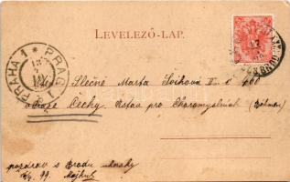 1899 Budapest XIV. Városliget, Első Budapesti Varieté Színház, Fischer Ferenc üzlete. "Naponta ...