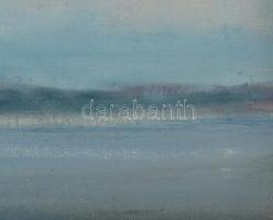 Olaszy Sándor (1902-1976): Dunakanyar. Olaj, vászon, jelezve jobbra lent. Dekoratív fakeretben, 60×8...