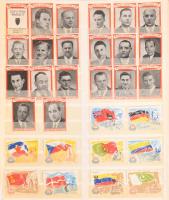 Gyufacímke gyűjtemény, sorozatok két berakóban, magyar és külföldi